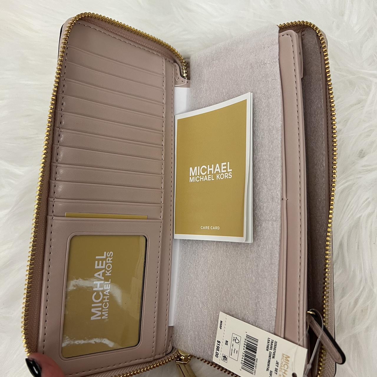 Michael kors soft hot sale pink wallet