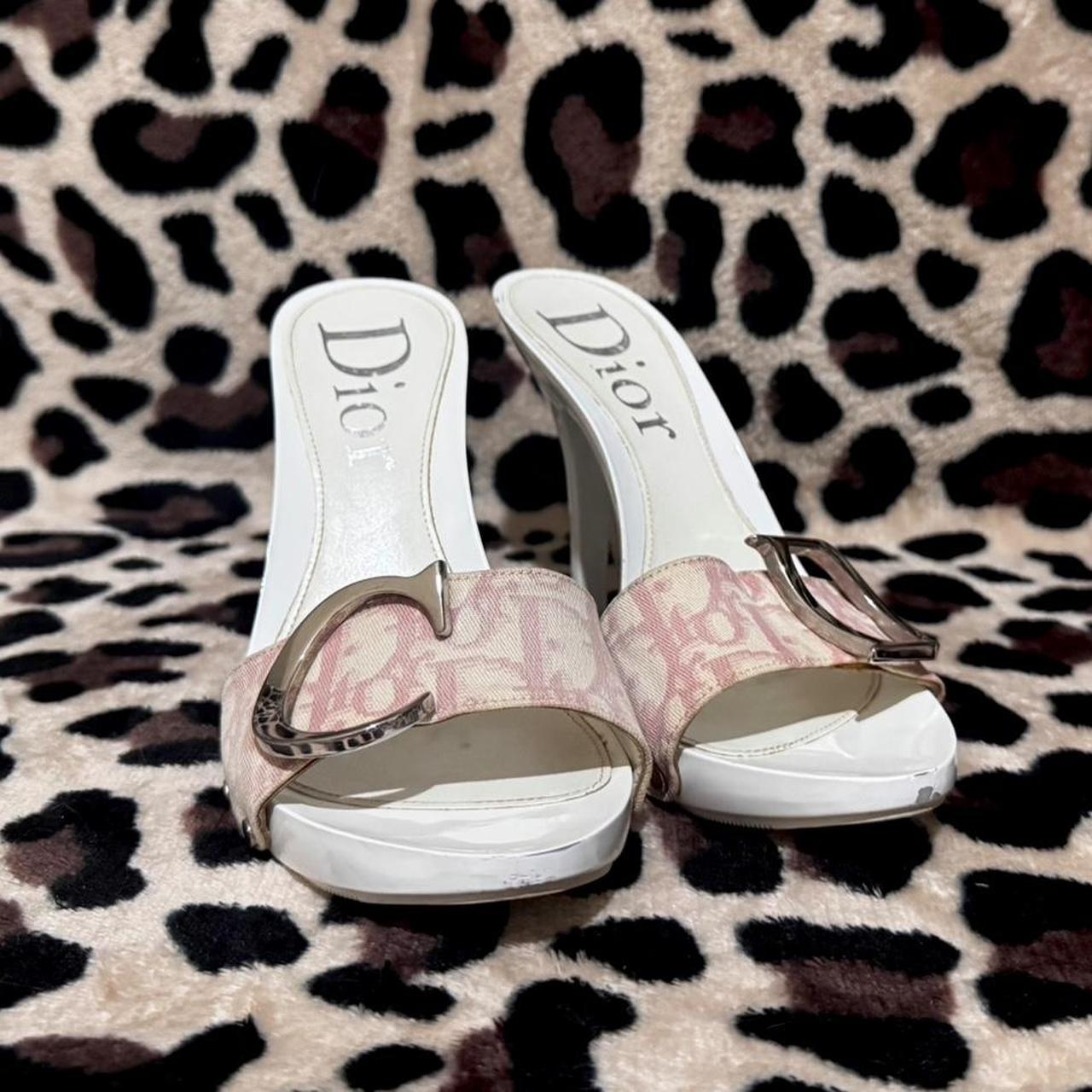 2004 Spring Dior Gaucho Mule Heels – Pink | Depop
