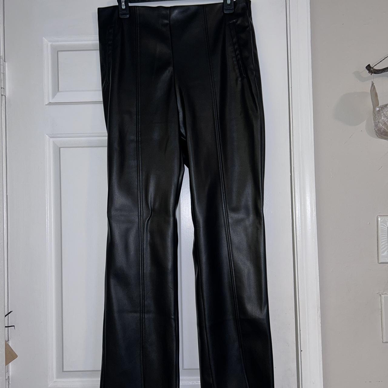 Stradivarius on sale leather leggings