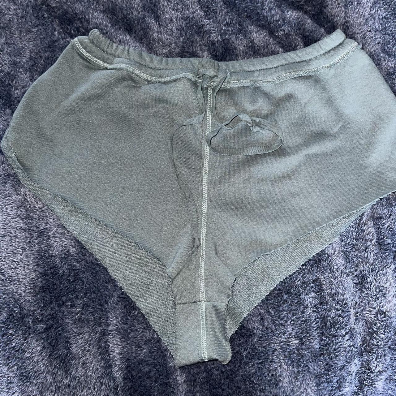 Free people short shorts Duck egg blue Size small... - Depop