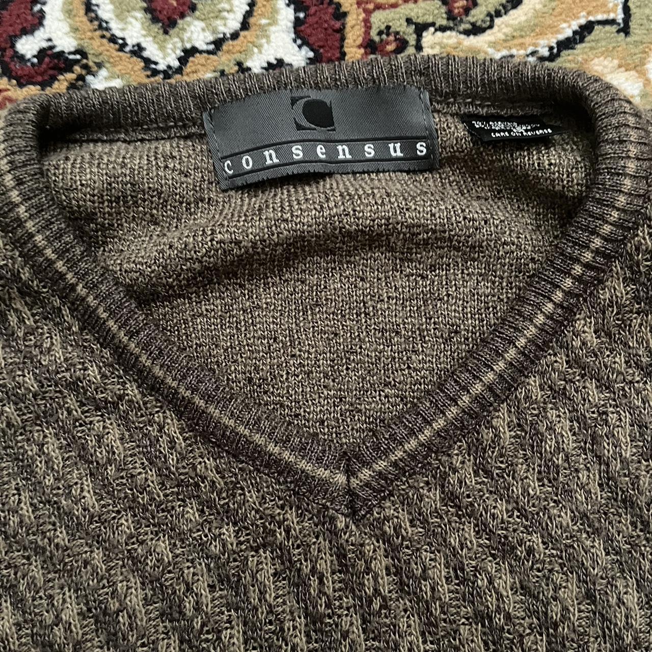 Brown Vintage Jumper Very soft vintage brown jumper... - Depop