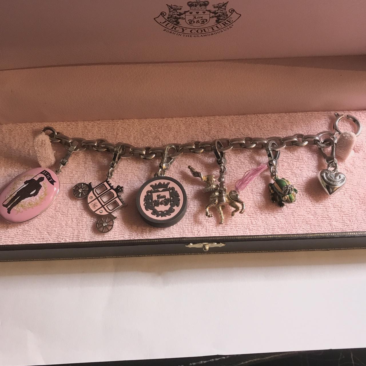 Rare Juicy Couture Pink Bag Bracelet cheapest Charm