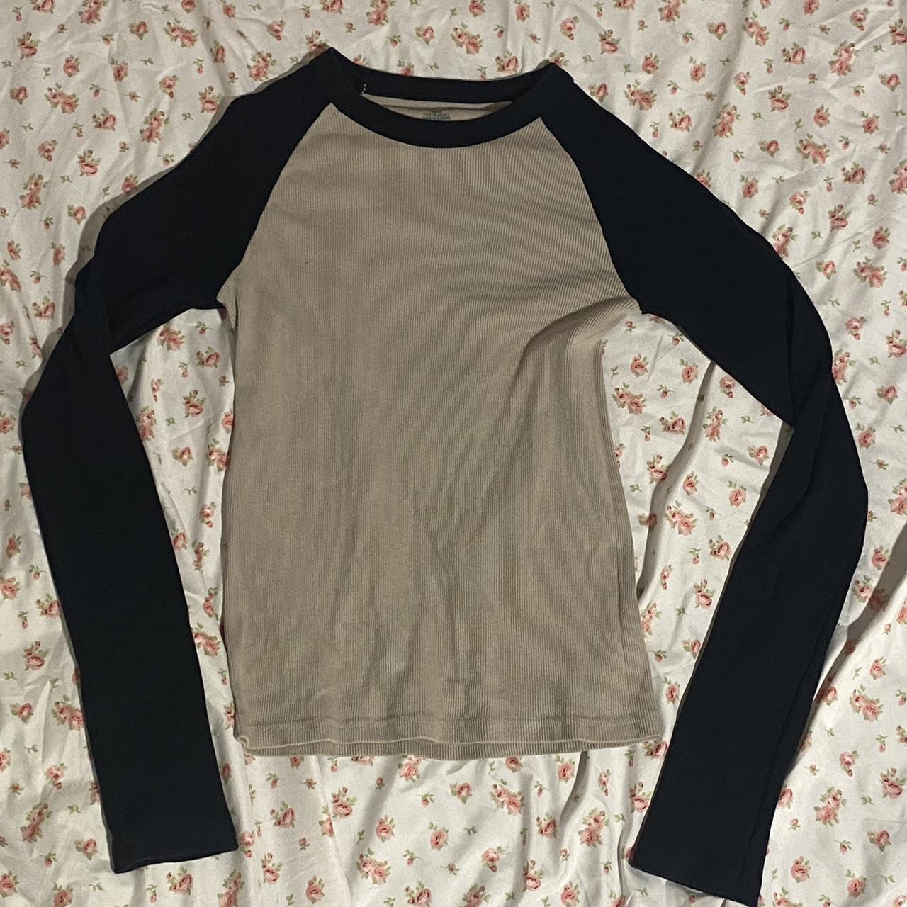brandy long sleeve baseball tee... Depop
