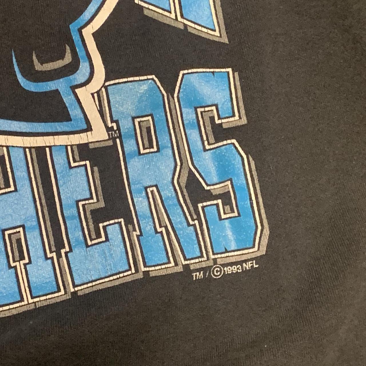 Vintage 90s NFL Carolina Panthers North Crewneck Sweatshirt Oversized Blue  Black