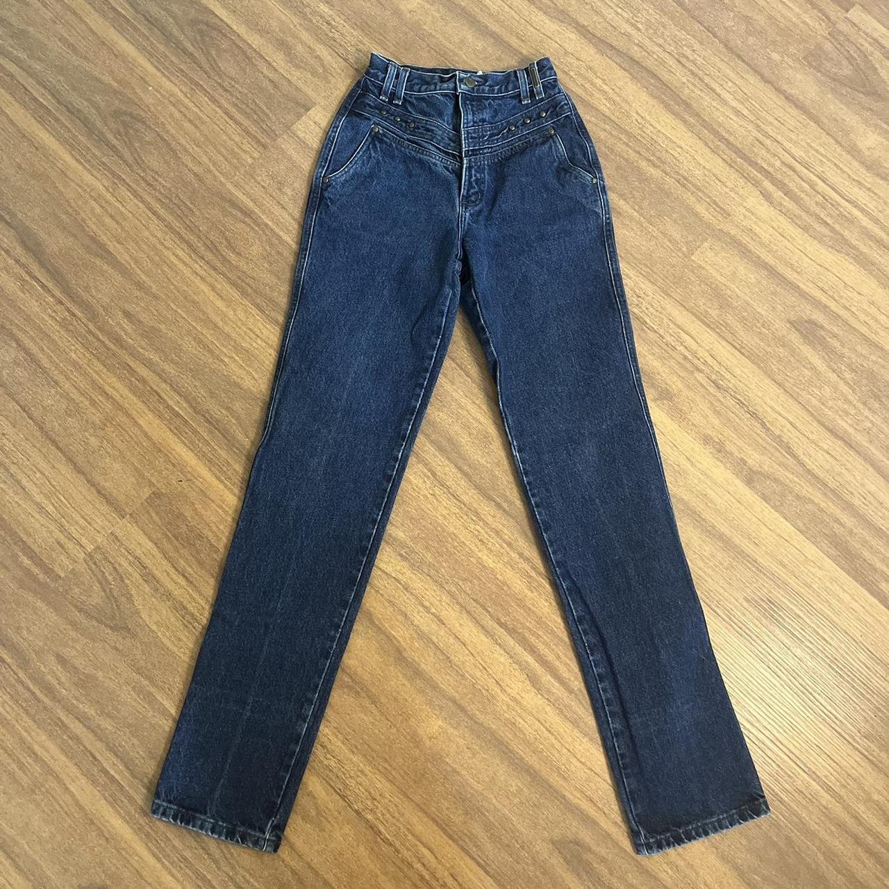 Blue denim Rockies pants Vintage high waisted... - Depop