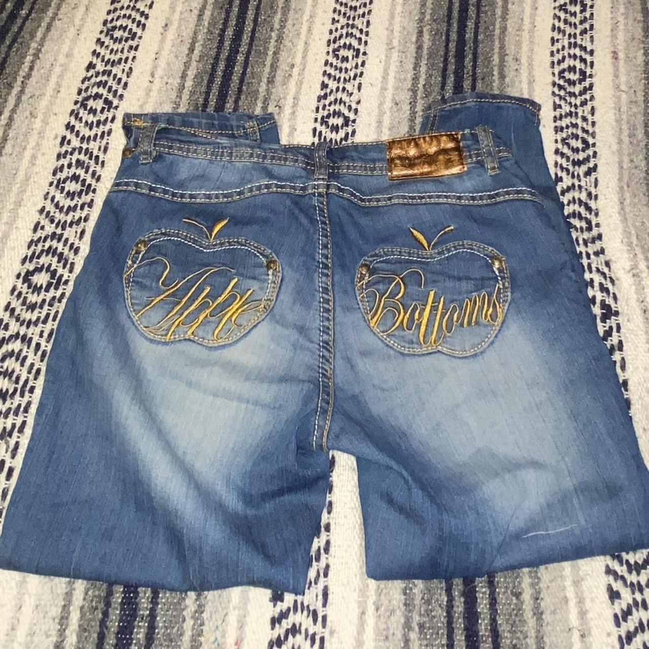 Apple Bottoms Women's Blue and Gold Jeans (6)