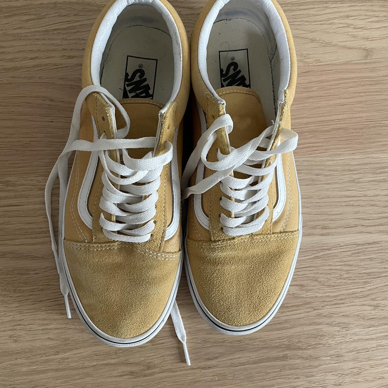 Vans - mustard color, in decent condition (worn less... - Depop