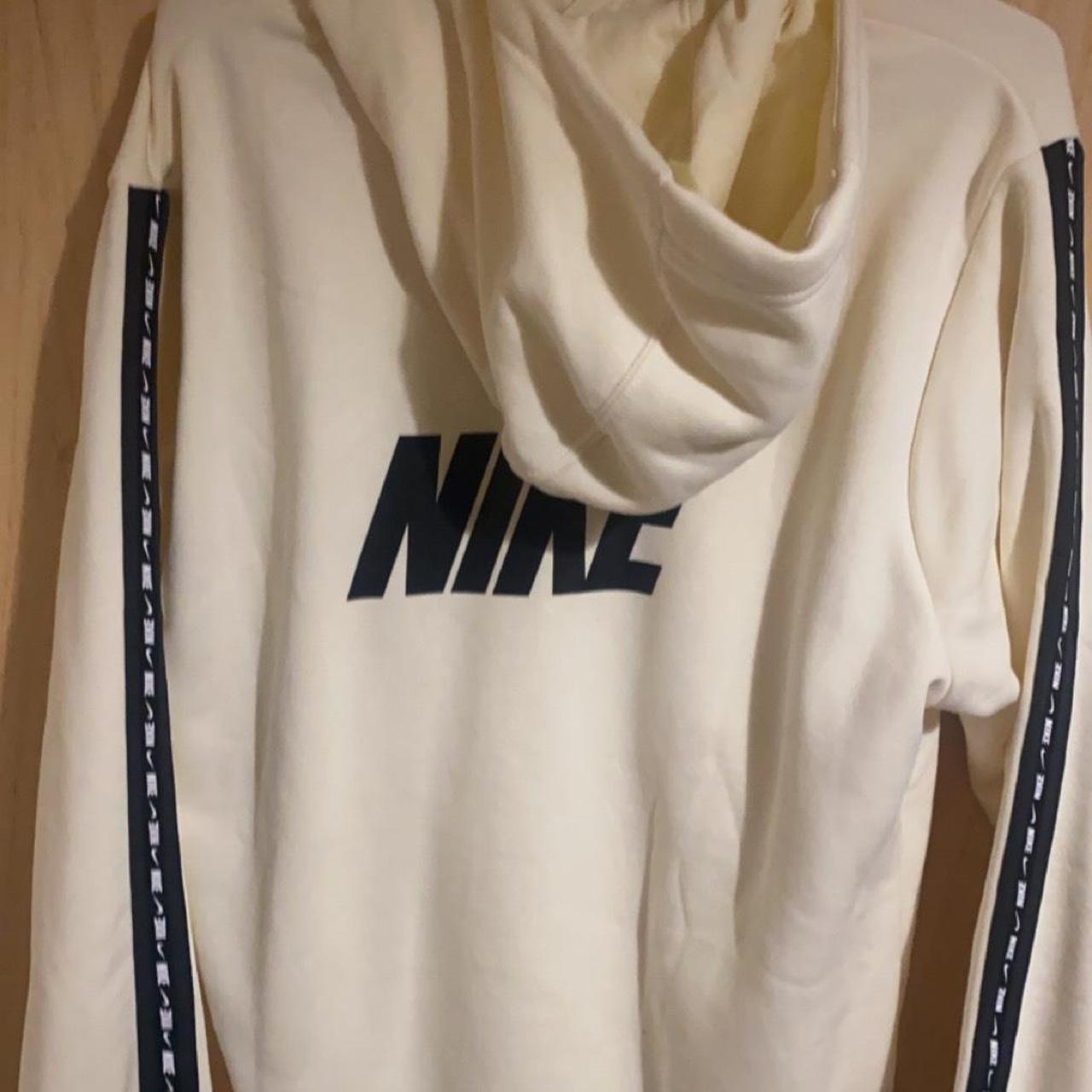mens cream nike hoodie
