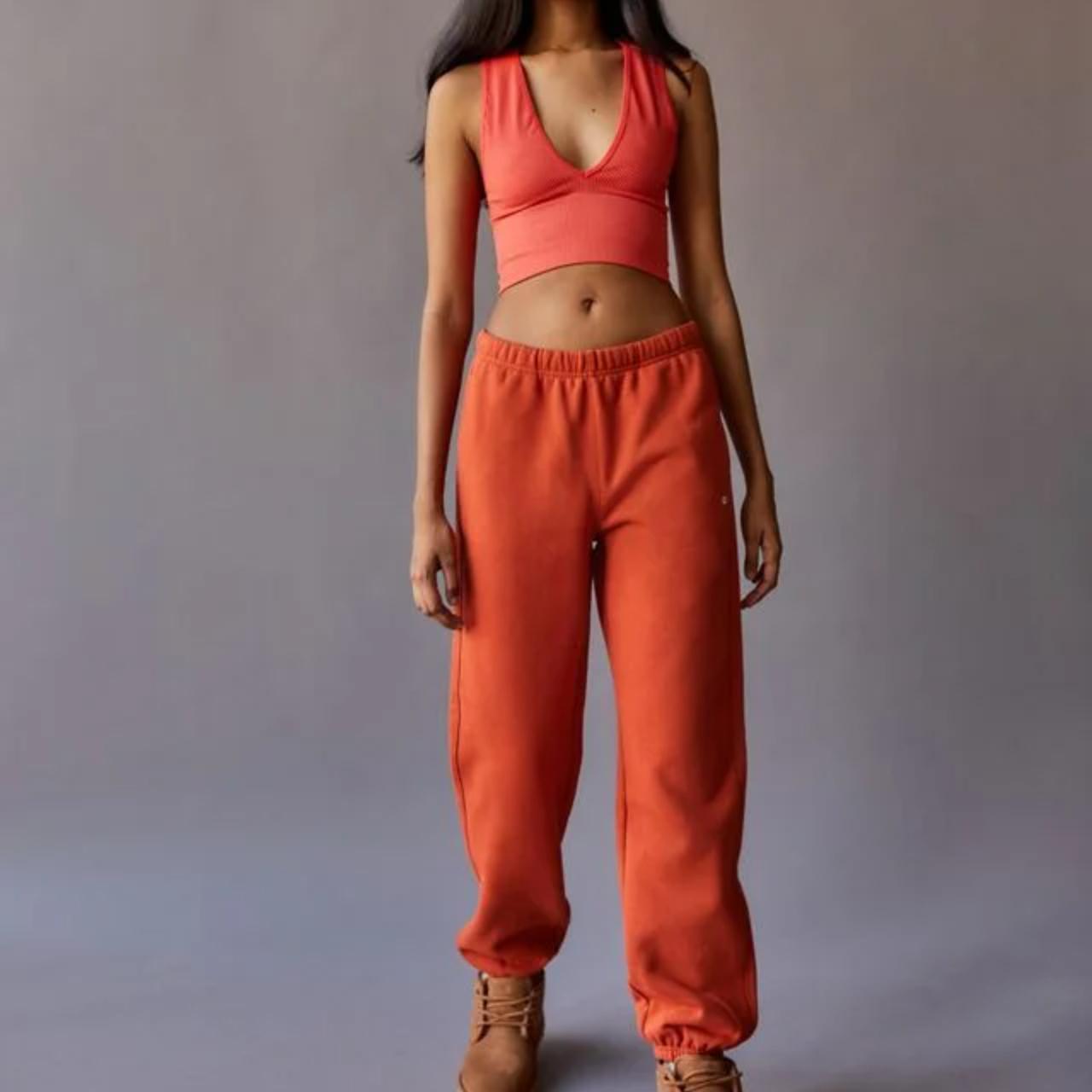 Champion sweatpants womens orange online