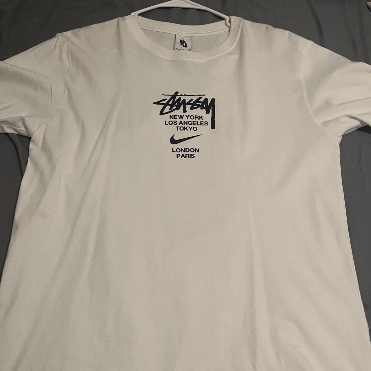 nike x stussy t shirt size xl fits like an L has a... - Depop