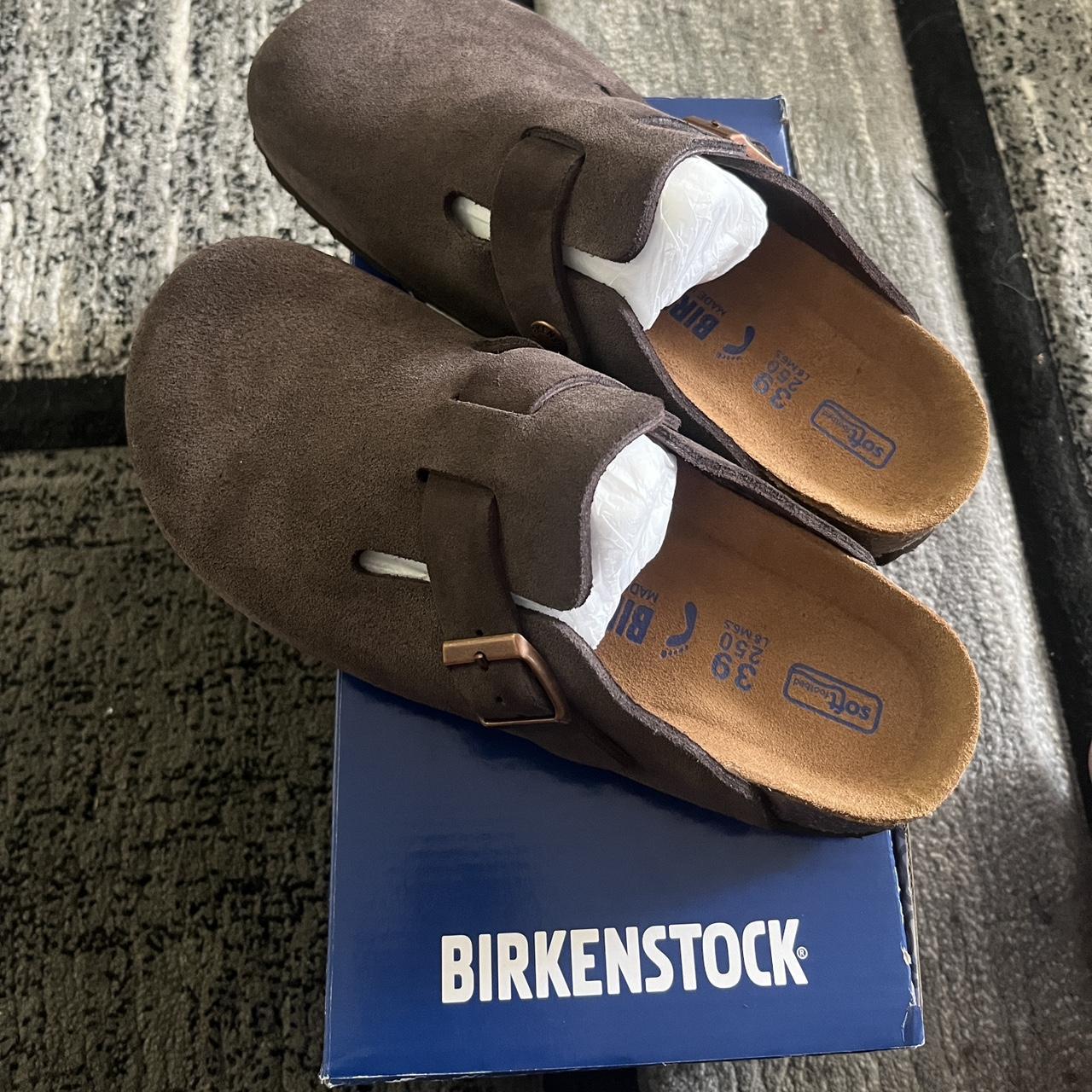 brown Birkenstock clogs brand new! size 7 girls size... - Depop