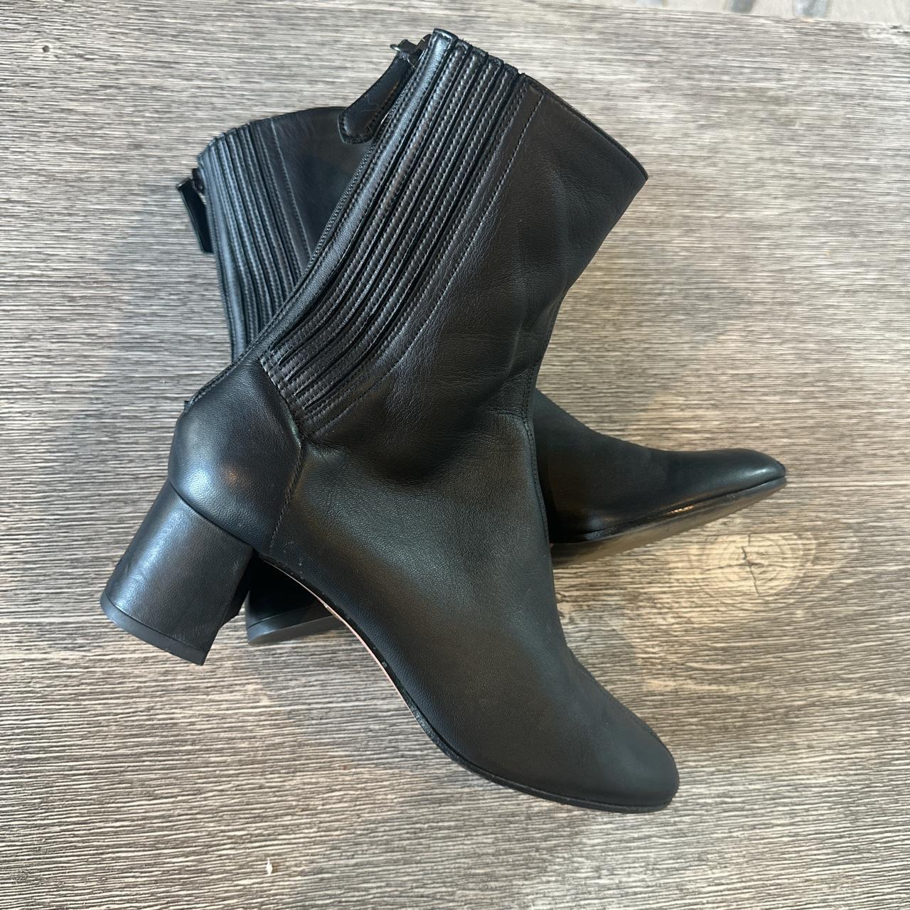 Aquazzura Saint Honore Bootie' 50 - BLACK lambskin | Depop
