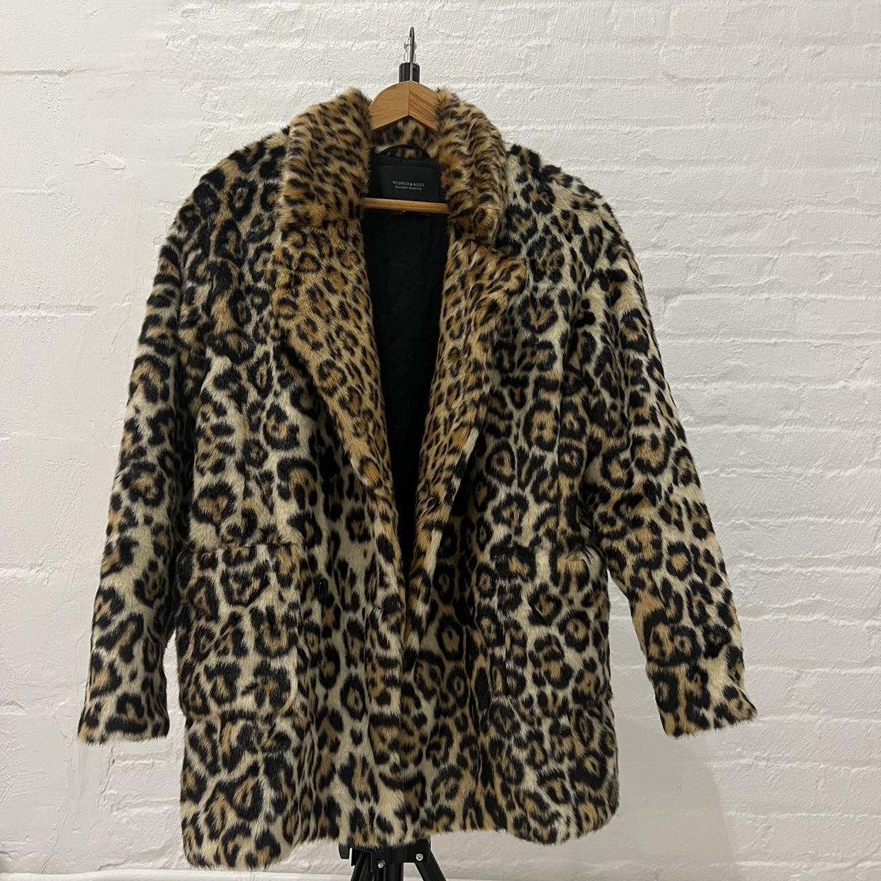 Scotch and soda leopard clearance jacket