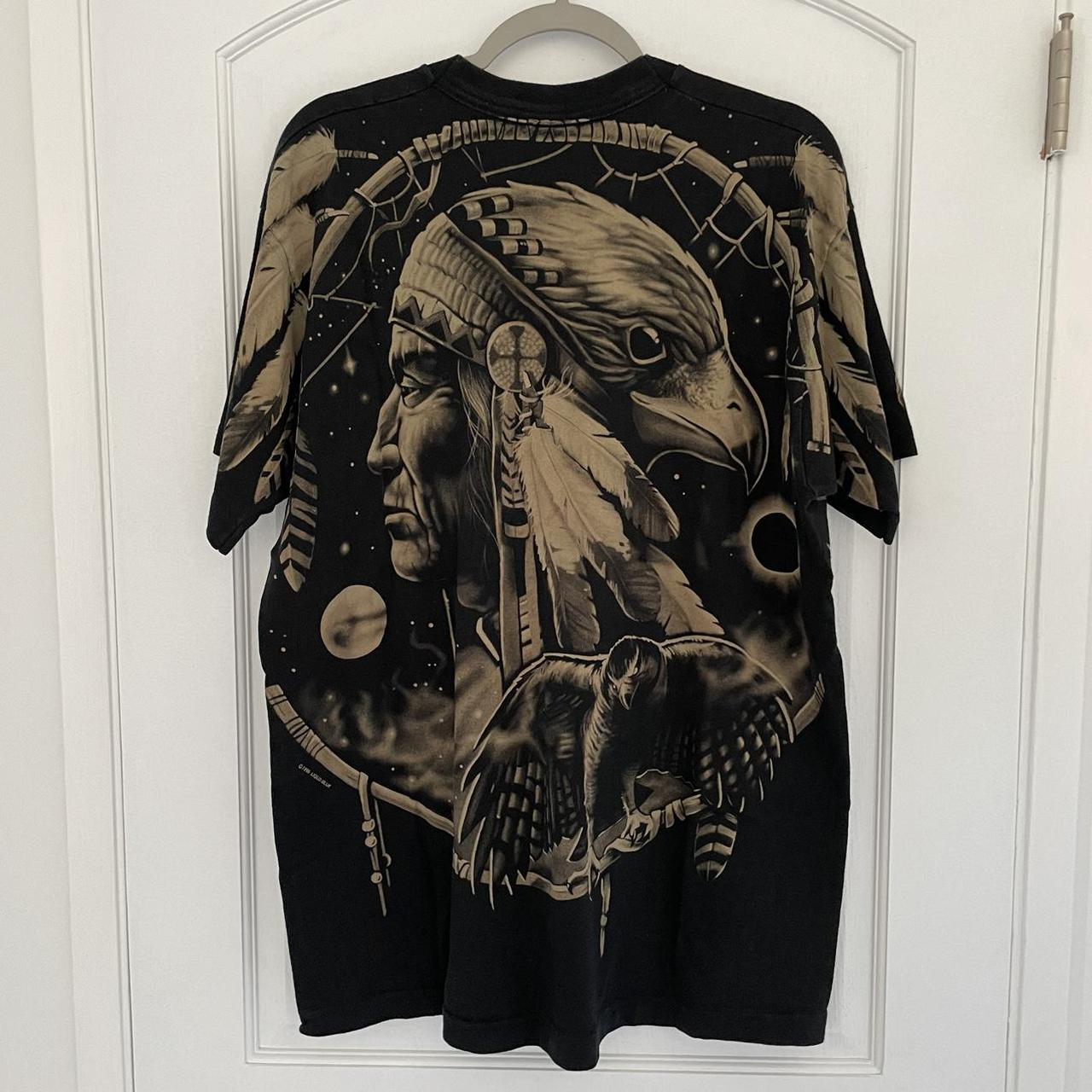 Liquid Blue Eagle Dreamcatcher Black T-Shirt - XL