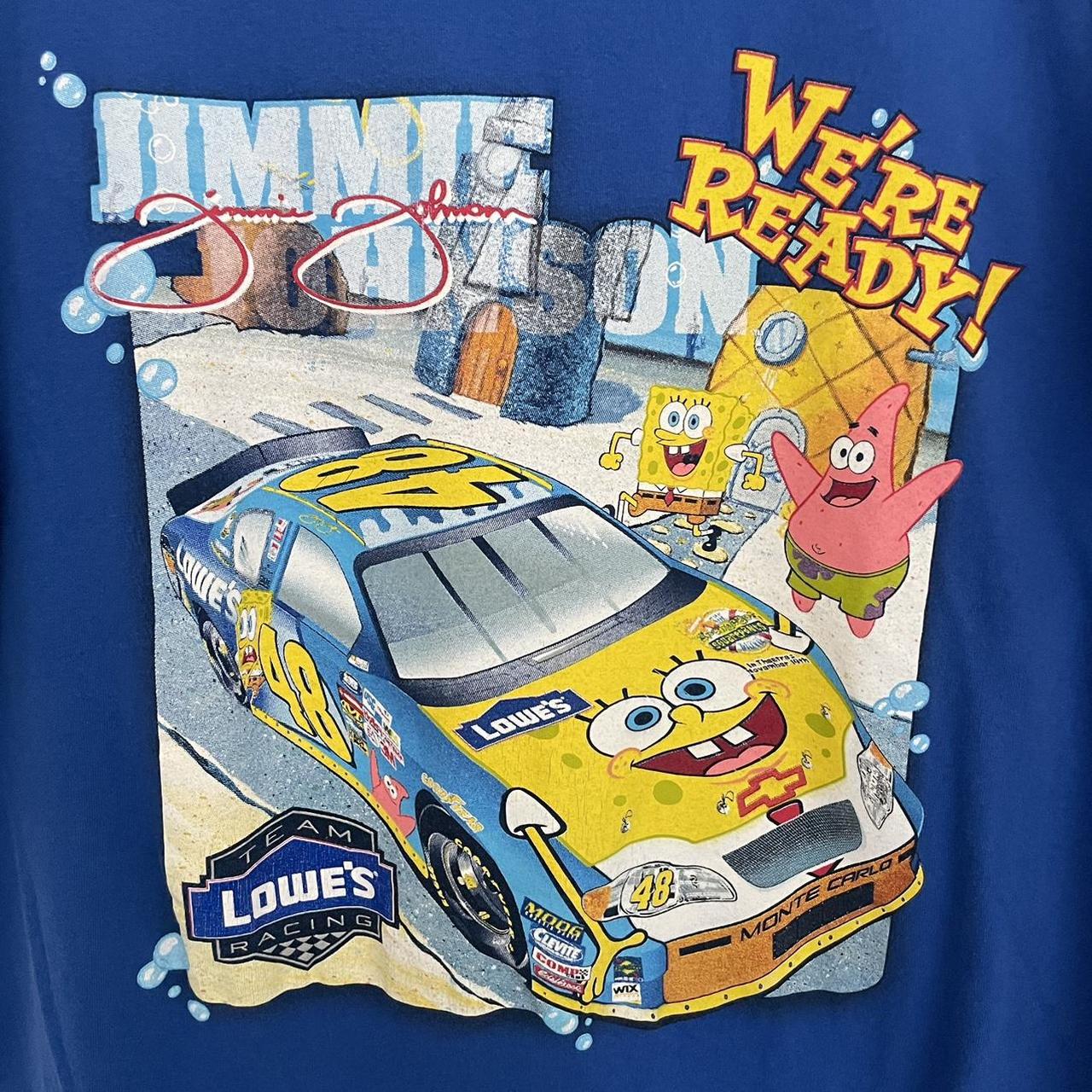 Vintage 2004 NASCAR SpongeBob Jimmy Johnson... - Depop