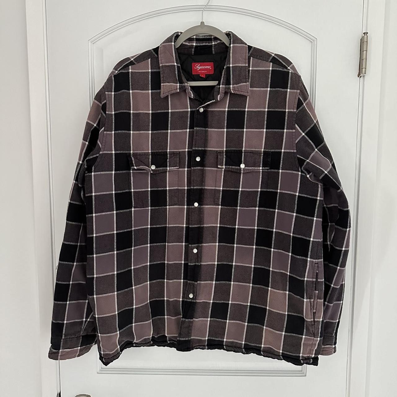 Supreme FW18 Quilted Faded Plaid Shirt, Hi all,...