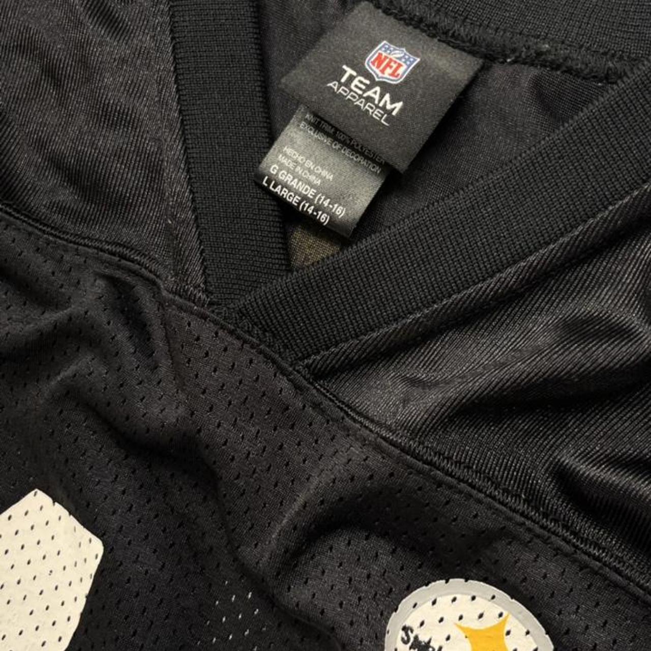 Mens Reebok NFL Troy Polamalu Jersey L Large Black - Depop