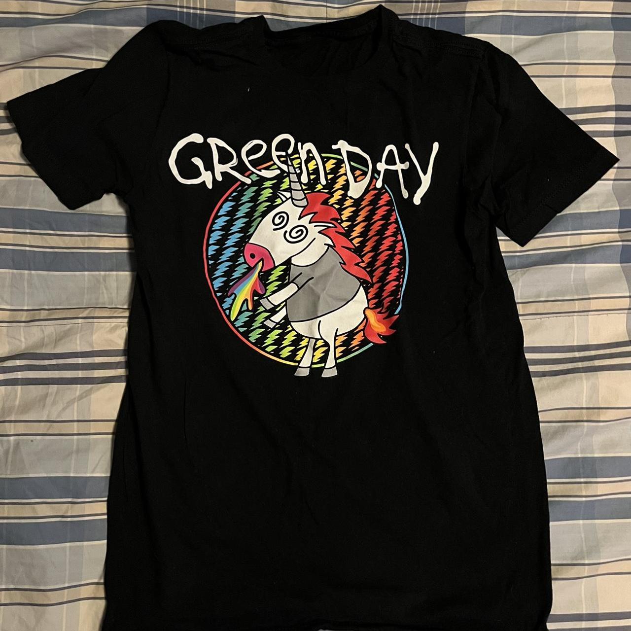 Green day unicorn t hot sale shirt