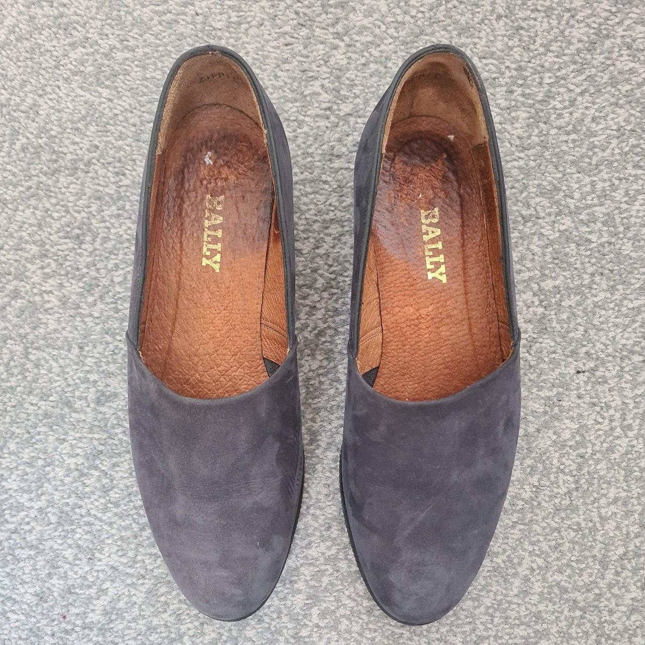 Bally Women's Navy Loafers | Depop