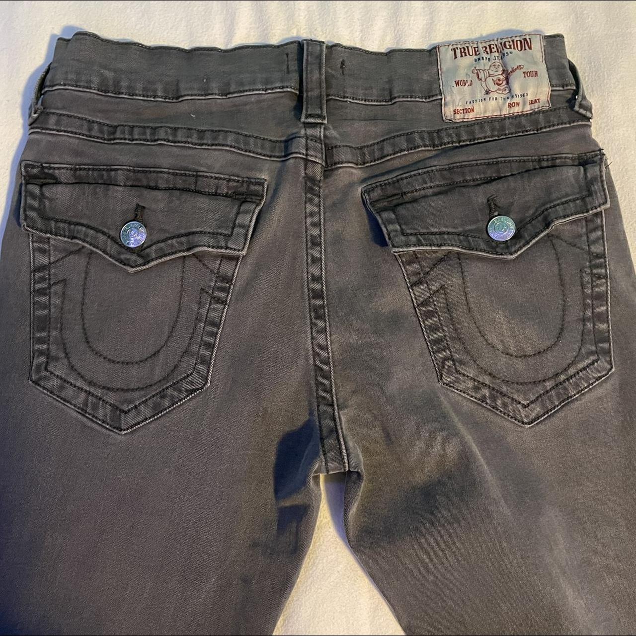 Grey True Religion Jeans Size 33 Depop