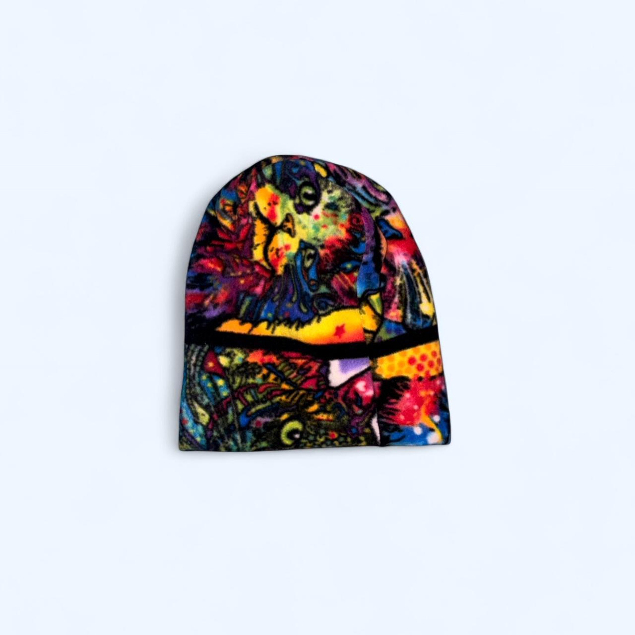 Women's Beanies - Multi – Multicoloured psychedel… - image 1