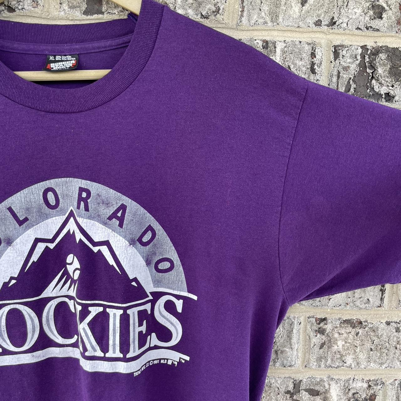 1991 Vintage Colorado Rockies Tee, XL perfect condition - Depop