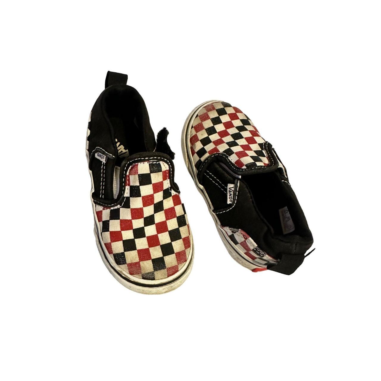 Velcro deals checkered vans