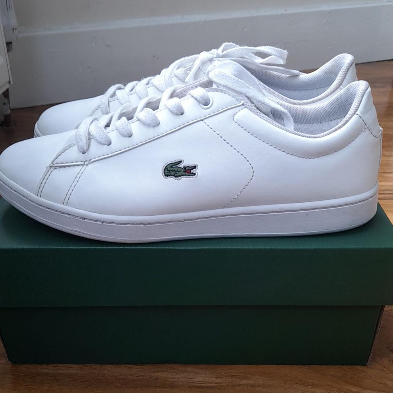 Lacoste Carbany Trainers White leather Lacoste... - Depop