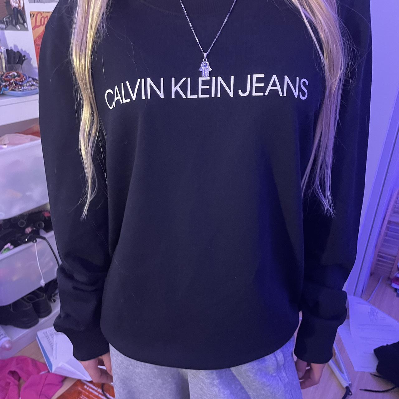 Calvin klein black hot sale jumper womens