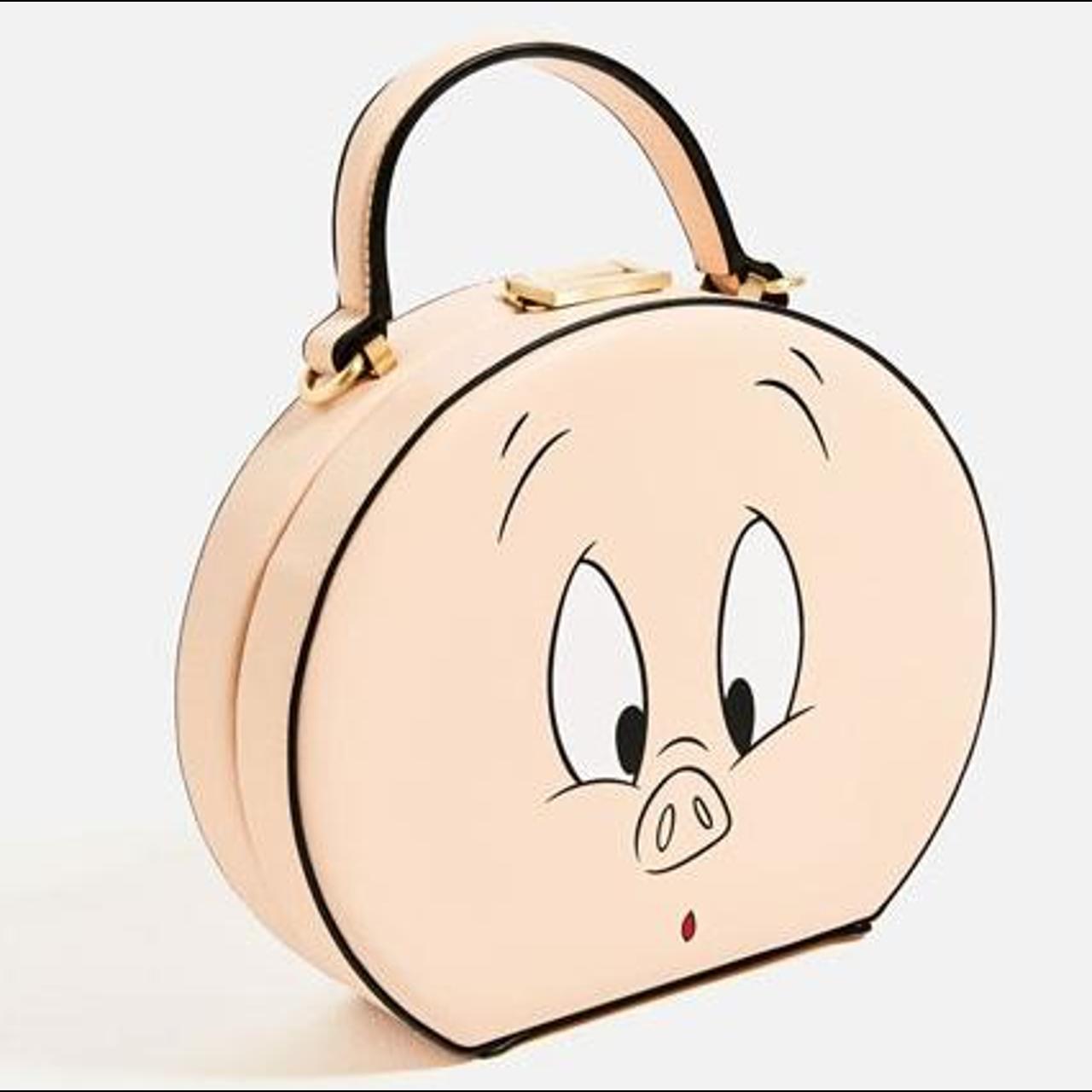 💫ZARA💫 RARE LOONEY TUNES Porky Pig Crossbody /... Depop