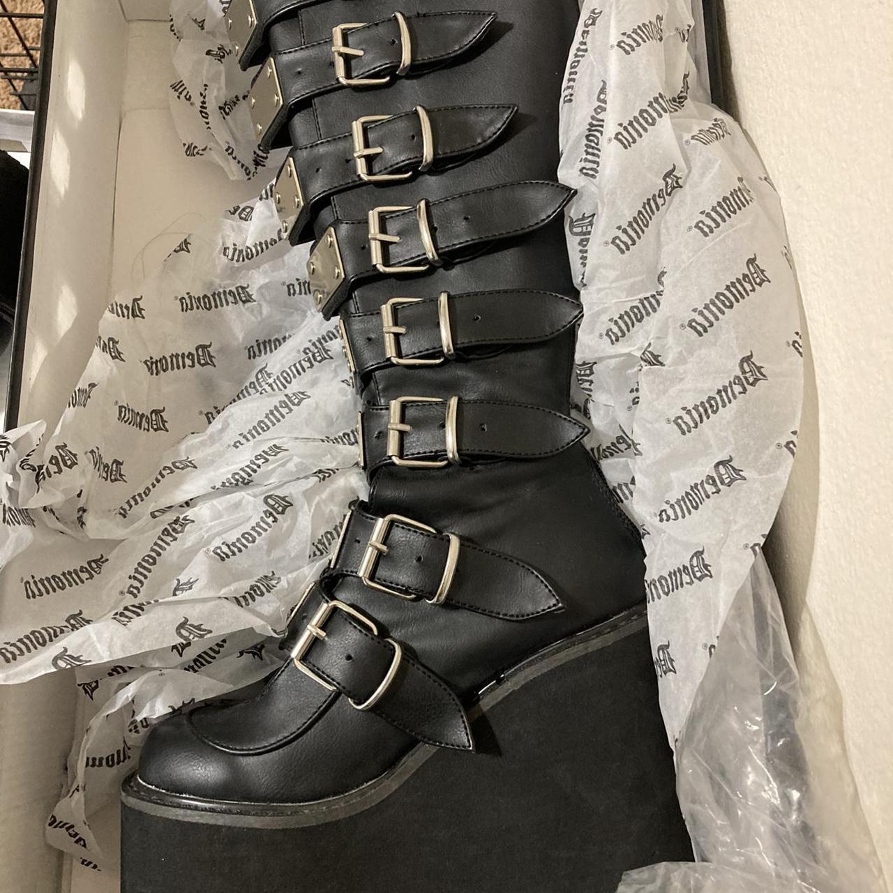 demonia damned 318 vegan leather