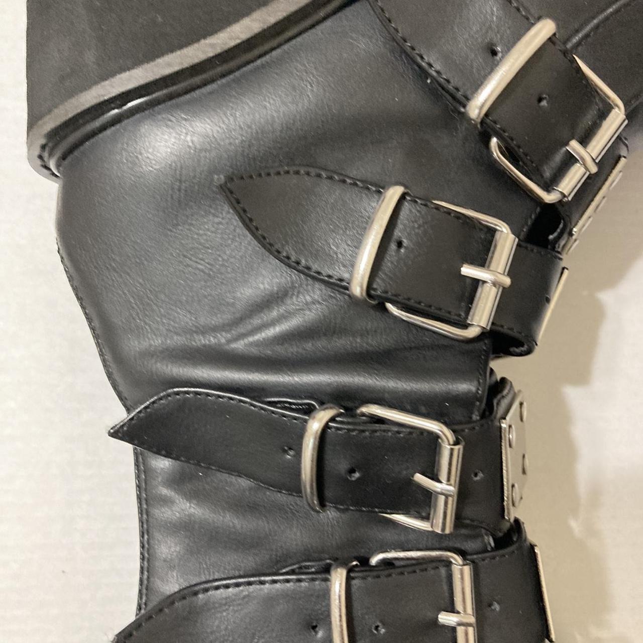 demonia damned 318 vegan leather