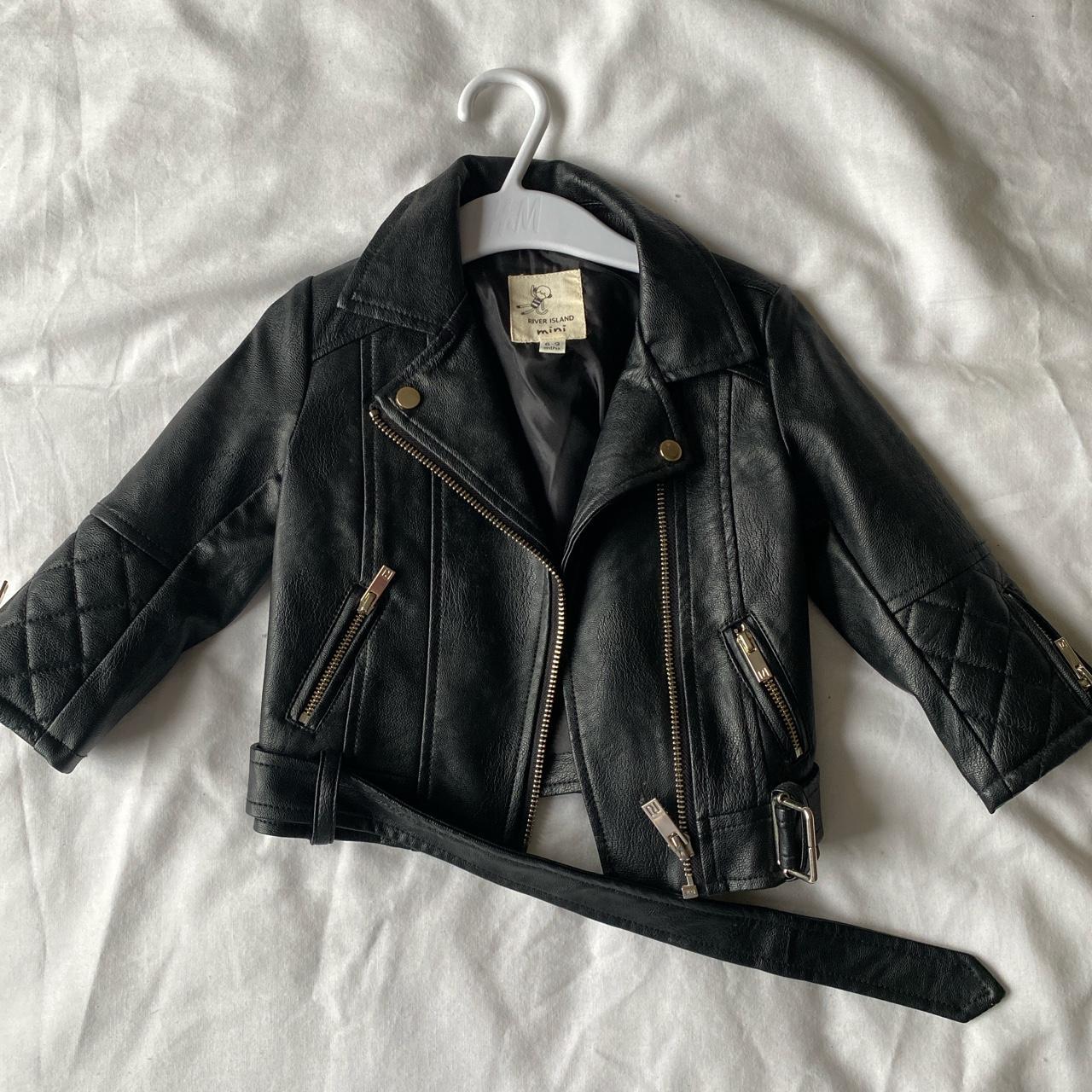 Baby boy leather jacket river island best sale