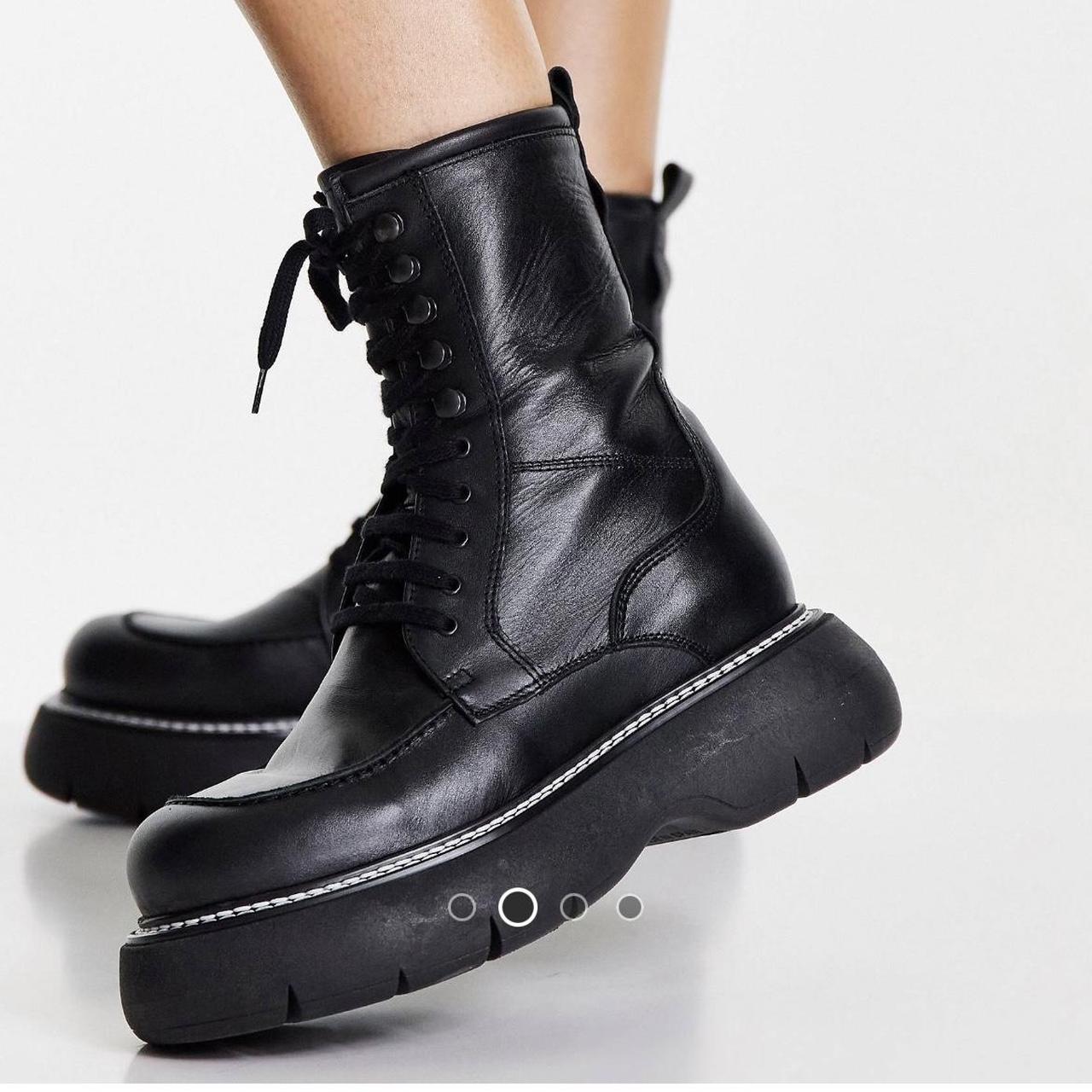 Black lace up boots hot sale topshop