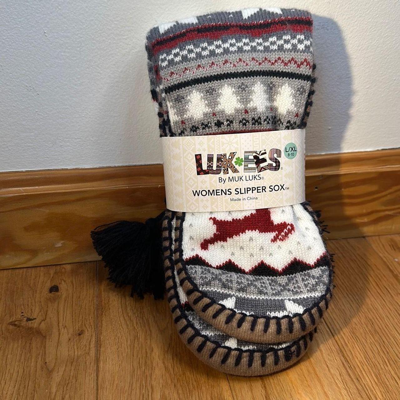 Lukees by Muck Luks women’s slipper socks sz L/XL... Depop