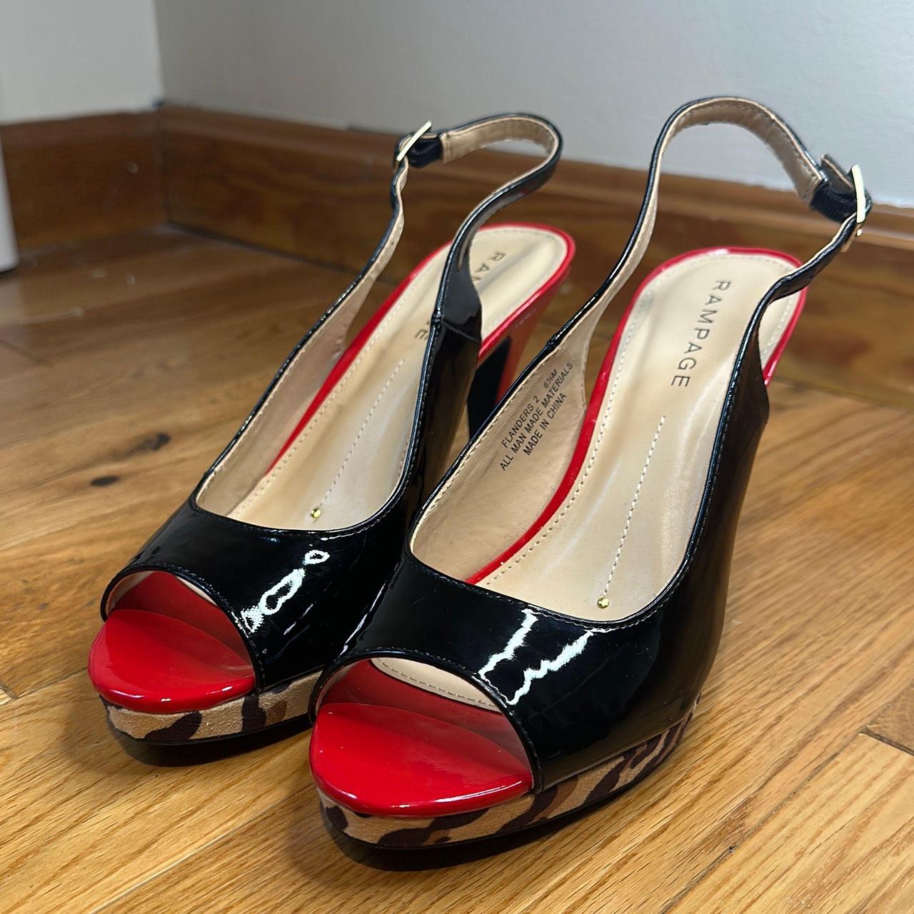 Rampage Women's Red and Black Courts (3)