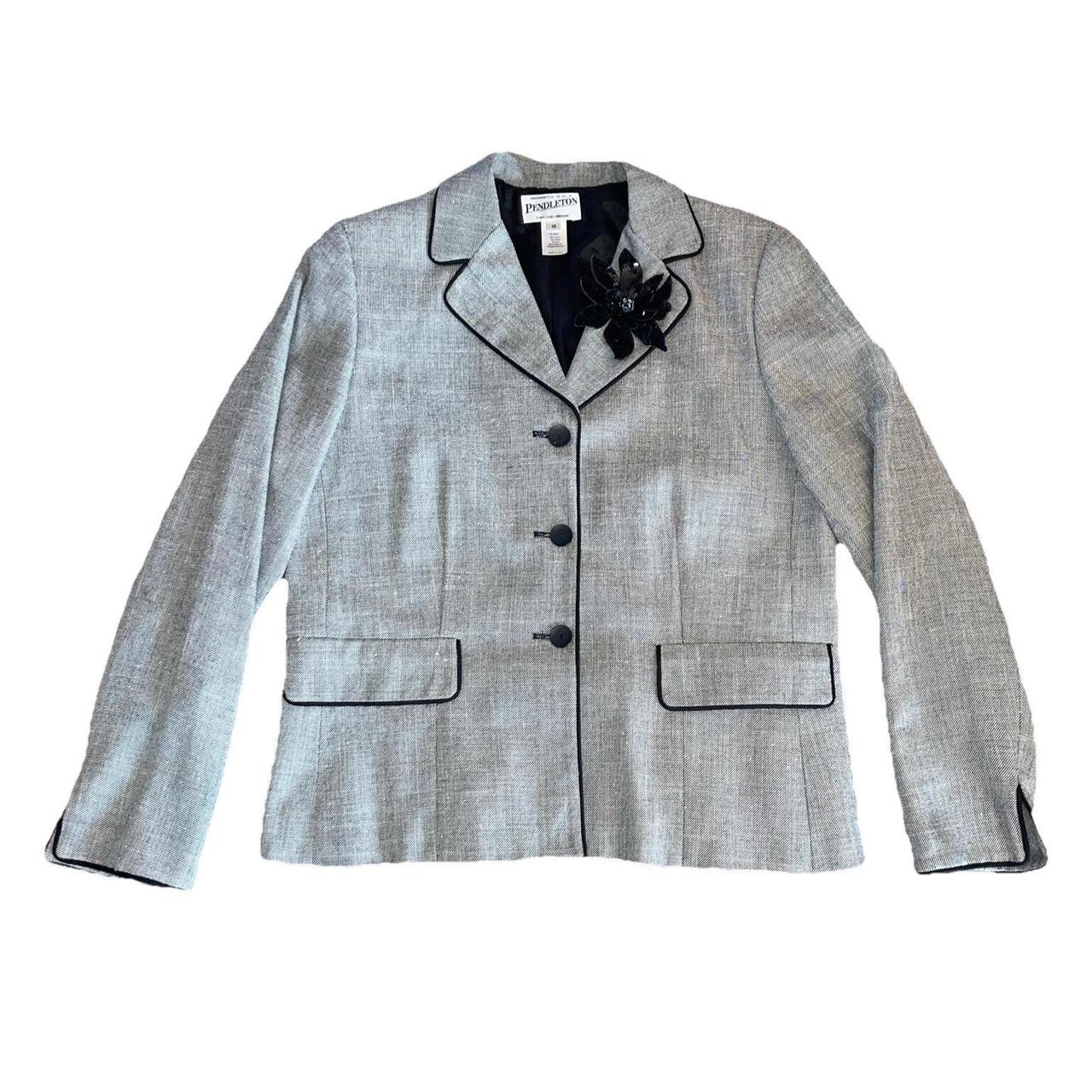 Pendleton Women's Tailored jacket - Black/White -… - image 2