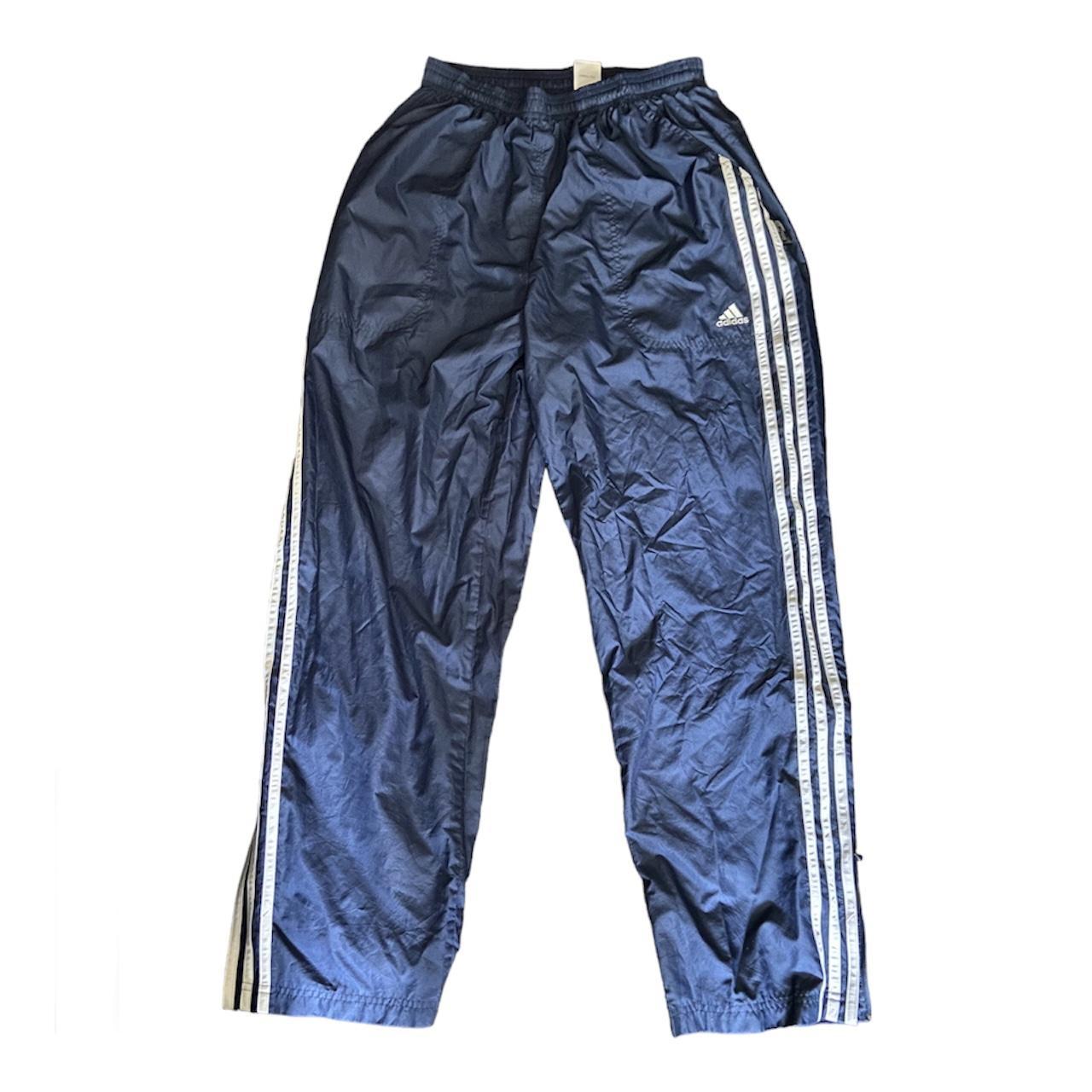 Adidas Men's Navy and White Trousers | Depop