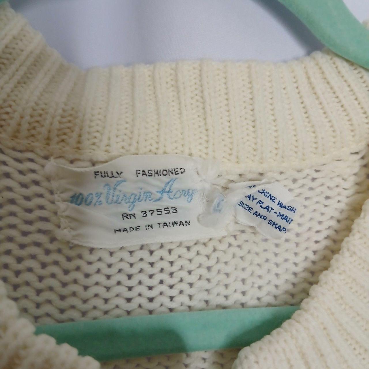 Source Unknown Women's Sweater - White/Multi - M … - image 6