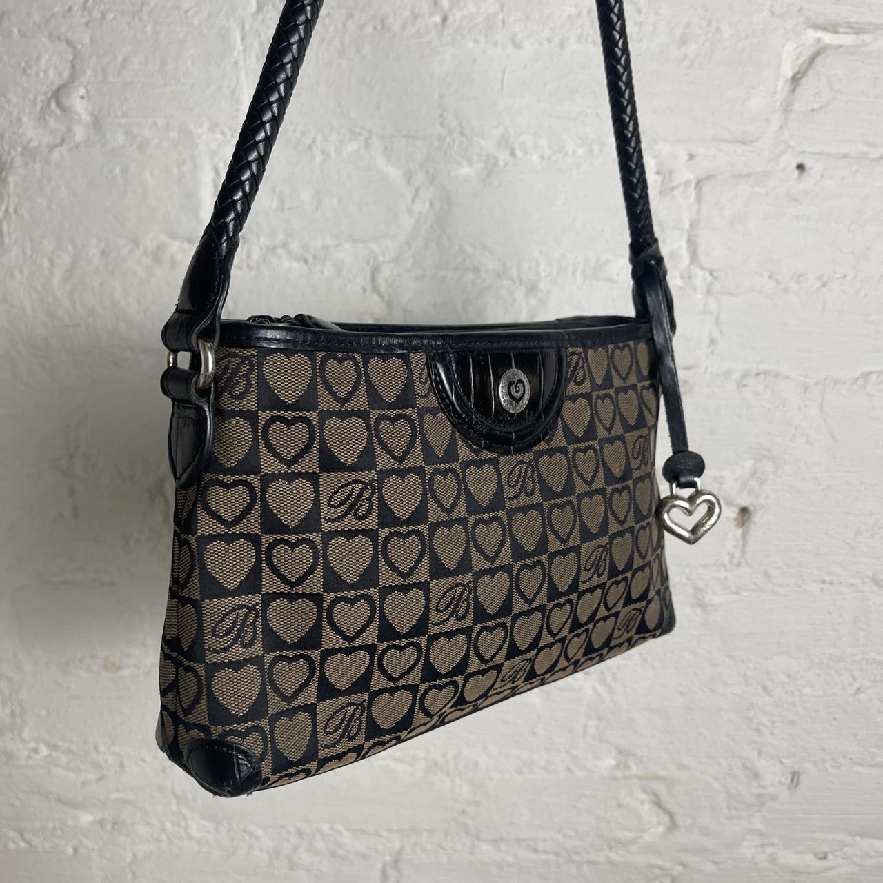 Brighton Heart Black Pebbled Leather Purse - clothing & accessories - by  owner - apparel sale - craigslist
