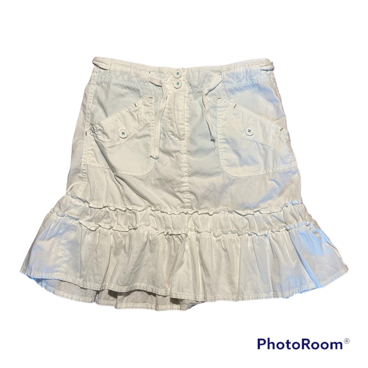 Women's White Skirt Depop