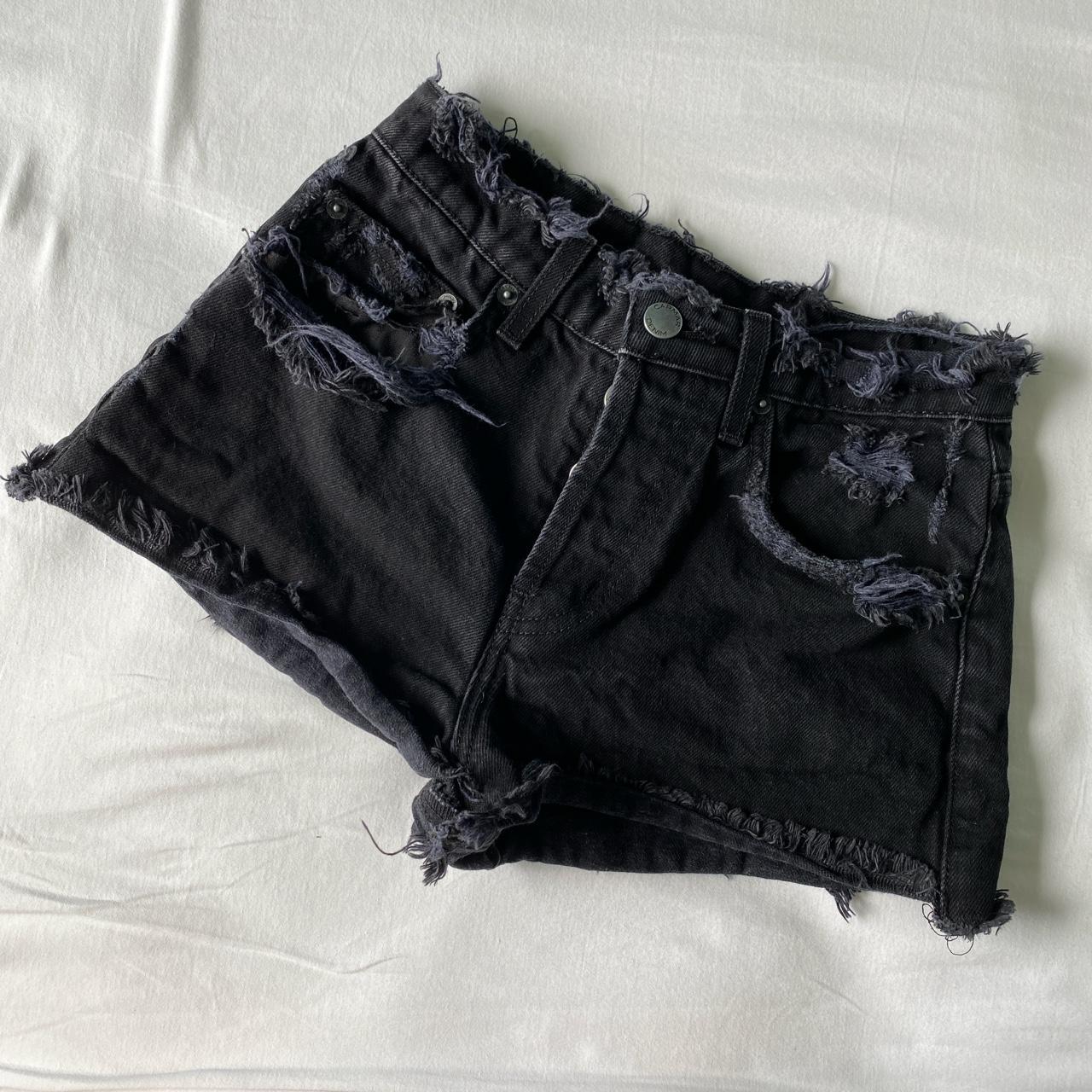 Black denim shorts american hot sale eagle