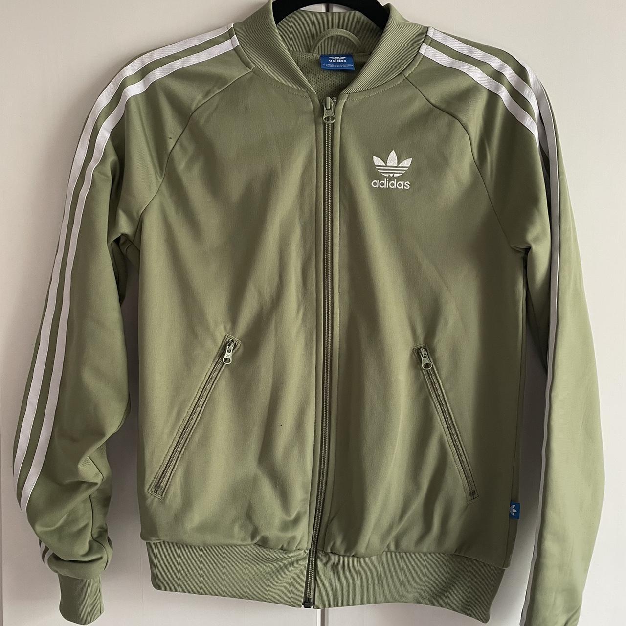 Olive green jacket adidas online