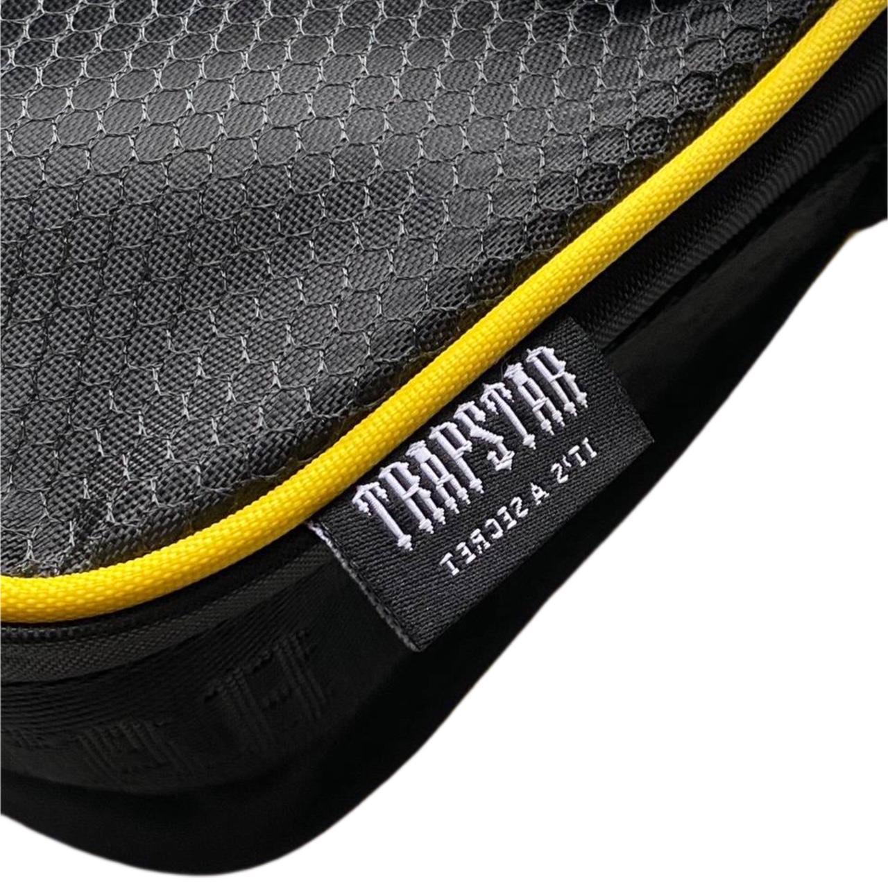 Trapstar Men's Black and Yellow Bag Depop