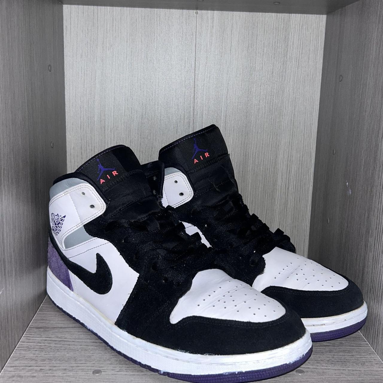 jordan 1 mid purple se