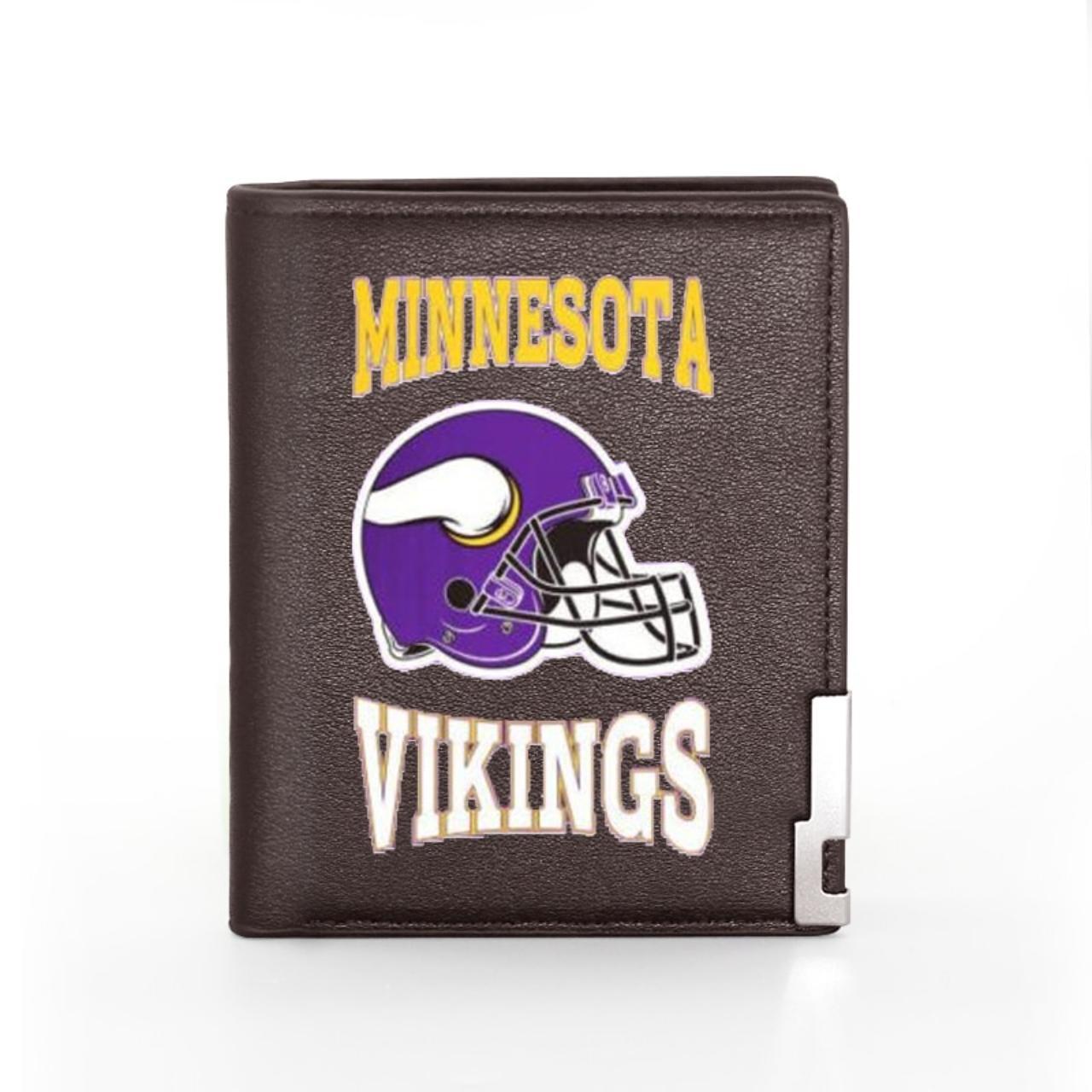 Minnesota Vikings Wallet Main Material: Faux - Depop