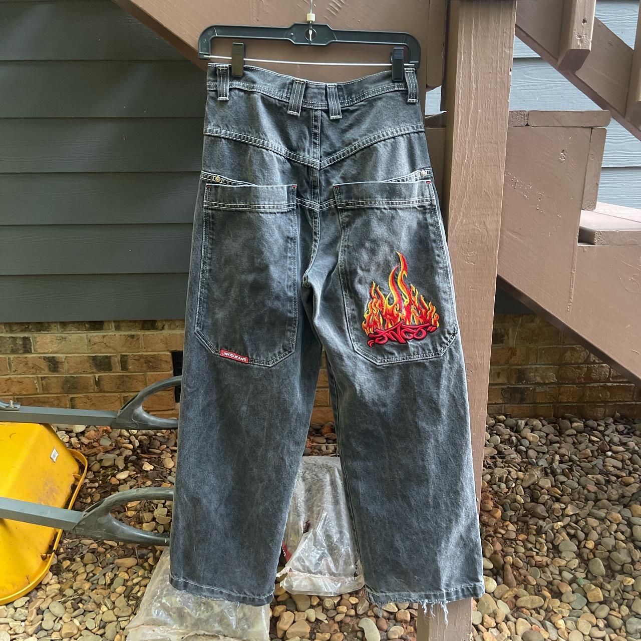 Size 18 (30x29) Jnco Flaming Jeans Great... Depop
