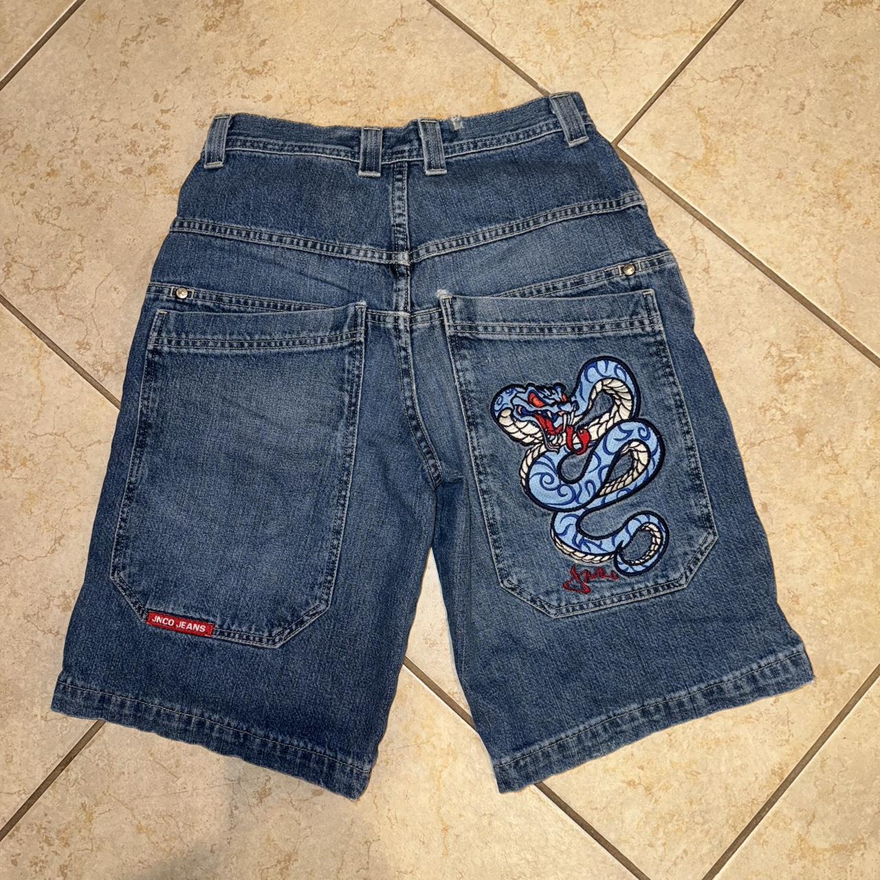 Jnco Jeans Jnco jeans shorts/jorts Size 16, fits... - Depop