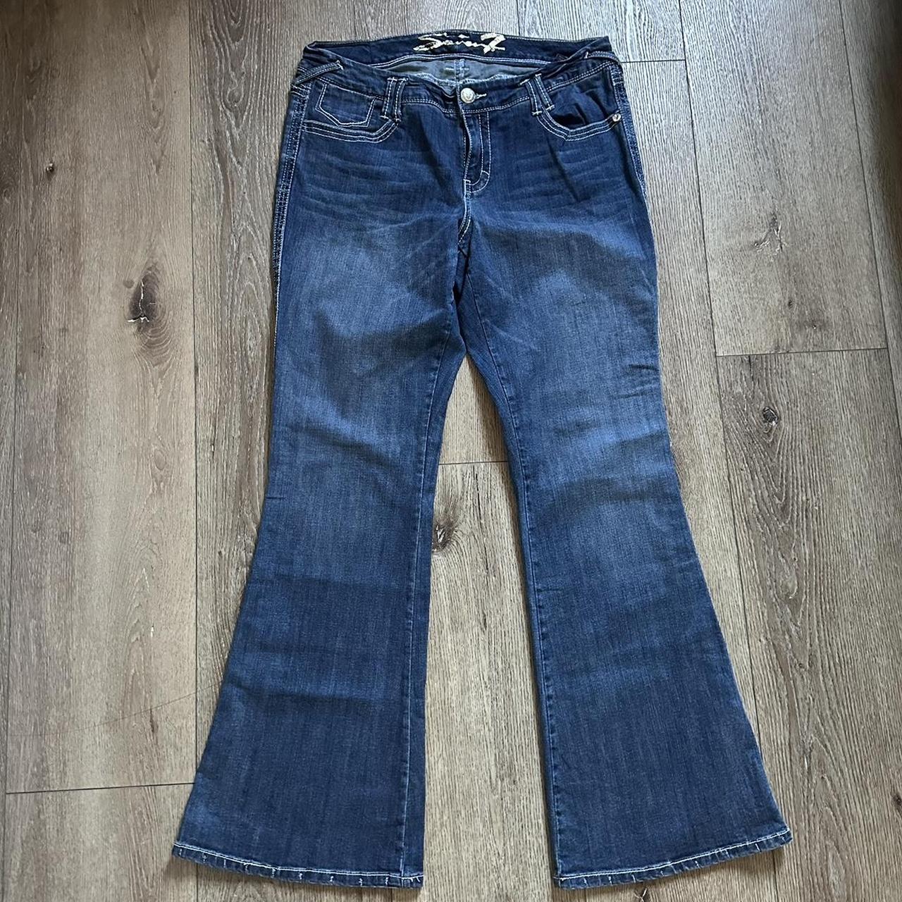 Vintage Seven 7 Jeans Size 16 Flared cut Great... - Depop