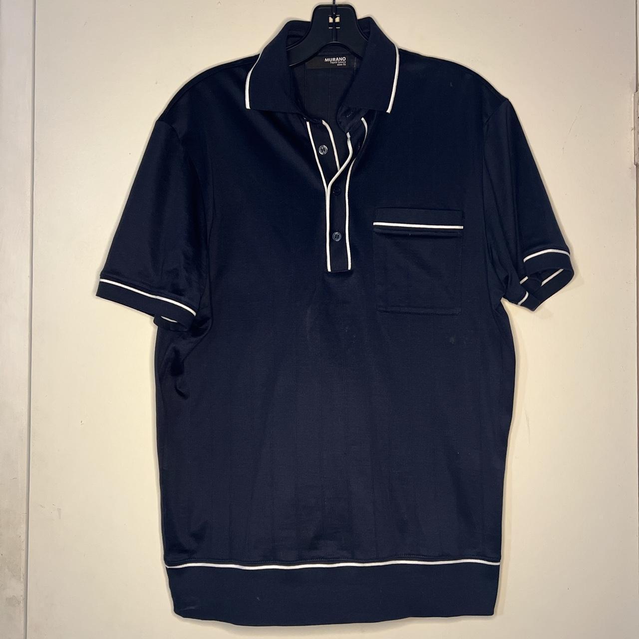 Men's White and Blue Polo-shirts | Depop